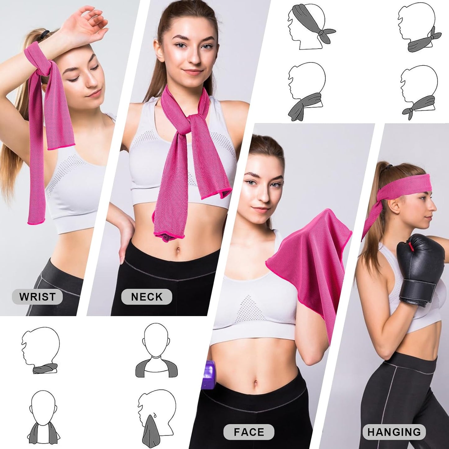 Cooling Breathable Sports Headwear Band for Running, Gym and Outdoor Activities